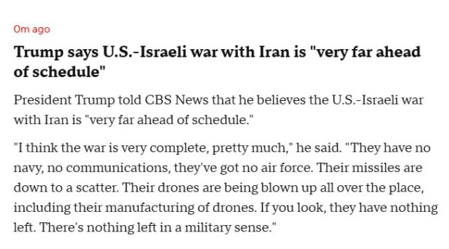 Day 10 Trump 2026 Iran War for Israel