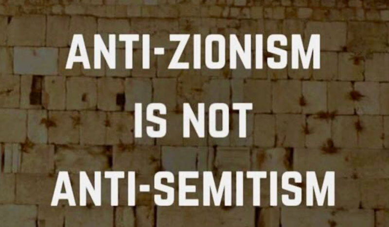 Anti-Zionism (AMERICA FIRST) is not Anti-Semitism